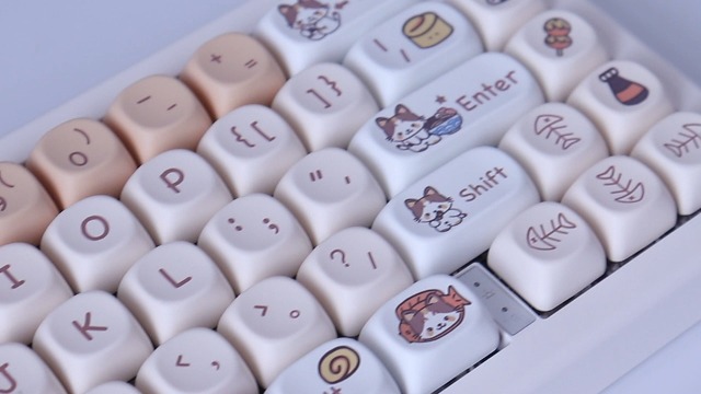t-cha♡⭐︎ Amazon.com: TYRIXKI PBT Keycaps 143 Keys Cute Keycaps Dye